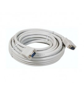 Кабель Merlion VGA 15m, male to male (папа-папа), 2 феррита, White, кулёк, Q25