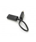 Конвертер Display Port (папа) на HDMI(мама) 30cm, Black, 4K/2K, Пакет