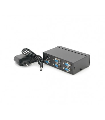 Активный сплиттер VGA сигнала KV-FJ2504S 150MHz 4 Port, DC5V / 2A