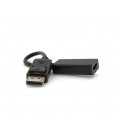 Конвертер Display Port (папа) на HDMI(мама) 30cm, Black, Пакет