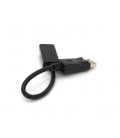 Конвертер Display Port (папа) на HDMI(мама) 30cm, Black, Пакет