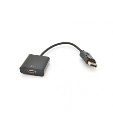 Конвертер Display Port (папа) на HDMI(мама) 30cm, Black, 1080p, Пакет