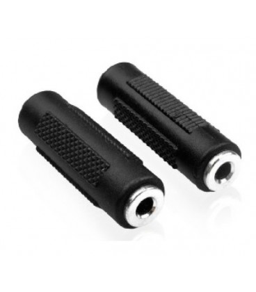 Переходник Jack 3.5 (мама)/Jack 3.5 (мама), Stereo, пластик, Black