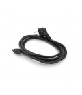 Кабель питания Schuko PC-186 CEE7/7-IEC C5, 3.0M, 1.0mm, для ноутбука, OEM Q150