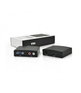 Активный конвертер HDMI (output) на VGA(input) + Audio Adapter, Black, 4K/2K, Пакет