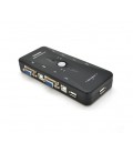 4-портовый KVM свич VEGGIEG K401, переключатель USB, Grey, Blister-Box