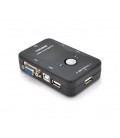 2-портовый KVM свич VEGGIEG K201, переключатель USB, Grey, Blister-Box