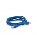Кабель USB 3.0 AM+AM 2м, Blue