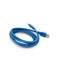 Кабель USB 3.0 AM+AM 2м, Blue
