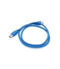 Дата кабель USB 3.0 AM/AM 1,5м, Blue