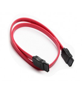 Кабель интерфейсный SATA 0.40м, прямой без защелки, красный
