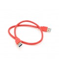 Кабель USB 3.0 AM+AM 0.6м, RED