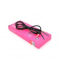 Кабель iKAKU KSC-521 MEILE AUX Audio DC3.5 папа-папа 1.0м, GOLD Stereo Jack, (круглый) Black cable, Box