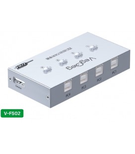 Коммутатор VEGGIEG V-F502 USB 2.0 /4BM . PC to Scanner Printer Sharing Switch (нужен драйвер), Box
