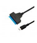 Переходник Type-C to Sata, 0.2m, Black