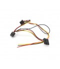 Переходник-делитель питания SATA (4P-2xSATA), под пайку
