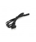 Кабель питания 1.8m, 0.75mm, PC-184/2 CEE7/16-C7-1CM8155 2 pin (для бытовой техники), Black, OEM, МЕДЬ!!!