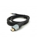 Кабель HDMI (папа) - Type-C (папа), 4K, 30HZ, Chip:AG9310, 1.8m, Black