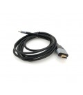 Кабель HDMI (папа) - Type-C (папа), 4K, 30HZ, Chip:AG9310, 1.8m, Black