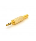 Разъем 3,5 GOLD стерео под кабель