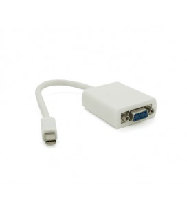 Конвертер mini Display Port (папа) на VGA(папа) 30cm, White, 4K/2K, Пакет