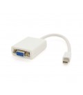 Конвертер mini Display Port (папа) на VGA(папа) 30cm, White, 4K/2K, Пакет