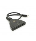 Разветвитель HDMI(папа) на 3* HDMI(мама), 1080P, 0,8м, Black