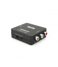 Конвертер Mini, HDMI to AV, ВЫХОД 3RCA(мама) на ВХОД HDMI(мама), 720P/1080P, Black, BOX