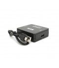 Конвертер Mini, HDMI to AV, ВЫХОД 3RCA(мама) на ВХОД HDMI(мама), 720P/1080P, Black, BOX