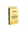 Кабель Ritar Premium PL-HD347 HDMI-HDMI 19+1, Ultra HD 4Kx2K, 2160P, 2.0m, v2,0, OD-6.0mm, с фильтром, круглый Black, коннектор 