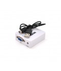 Конвертер VEGGIEG VH-101 Mini, HDMI to VGA, ВХОД VGA(мама) на ВЫХОД HDMI(мама), White, Пакет
