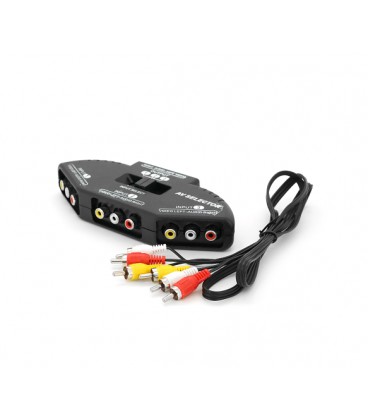 Конвертер 3 x 3RCA / 1x3RCA c переключателем