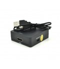 Конвертер Mini, AV to HDMI, ВХОД 3RCA(мама) на ВЫХОД HDMI(мама), 720P/1080P, Black, BOX