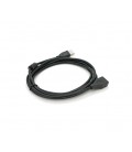 Удлинитель USB 2.0 AM/AF, 2.0m, 1 феррит, черный Пакет Q250