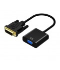 Конвертер DVI-D (24+1) (папа) на VGA (мама) 10cm, 4K / 2K, Black, Пакет Q250