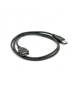 Удлинитель USB 2.0 AM/AF, 1,0m, черный Q250