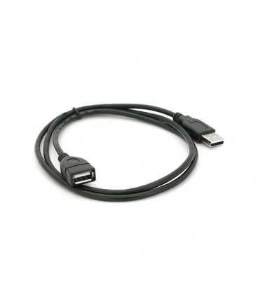 Удлинитель USB 2.0 AM/AF, 1,0m, черный Q250