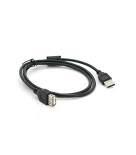 Удлинитель USB 2.0 AM/AF, 1,0m, 1 феррит, черный, Пакет Q500