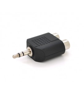 Сплиттер Jack 3.5 (папа)/2*RCA (мама), Техпакет, Q100