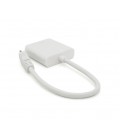 Конвертер mini HDMI (папа) на VGA(мама) 30cm, White, 4K/2K, Пакет
