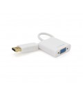Конвертер Display Port (папа) на VGA(мама) 30cm, White,4K/2K, Пакет