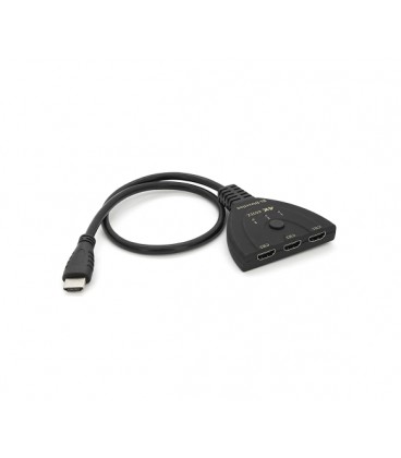 Разветвитель HDMI 1&gt,3 порта, 4К, кабель 30см, Box