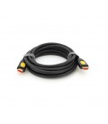Кабель Merlion HDMI-HDMI V-Link High Speed 3.0m, 4K, v2,0, OD-8.2mm, круглый Black, коннектор Black/Yellow, Blister-box, Q80