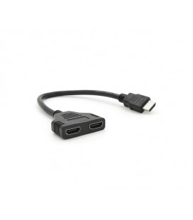 Разветвитель HDMI 1&gt,2 порта, 1080P, кабель 30см, OEM