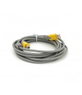 Кабель USB 2.0 V-Link AM/BM, 3.0m, 1 феррит, Grey/Yellow, Q100