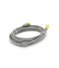 Удлинитель VEGGIEG, USB 2.0 AM/AF, 5.0m, 1 феррит, Grey/Yellow