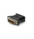 Переходник VGA(мама)/DVI-I 24+5 (папа) Black Q50