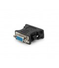 Переходник VGA(мама)/DVI-I 24+5 (папа) Black Q50