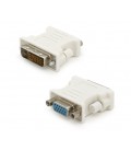 Переходник DVI-D 24+1 (папа) / VGA(мама), Grey Q50