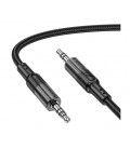 Кабель HOCO UPA27 DC3.5 папа-папа 1.2м, круглый в оплетке, Black, Box